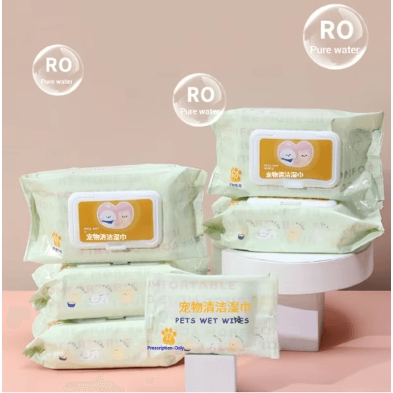 3Pack Pet Cleaning Wipes Pet Wipes For Tear Stains Body Cleaning Fresh Odor Control 4