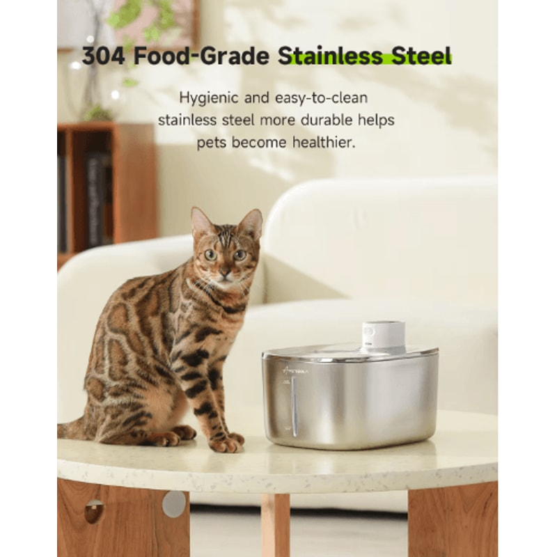 APETDOLA 4L Wireless Pet Water Fountain Automatic Cat Water Fountain With Smart Sensor Cordless D 3