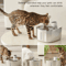 APETDOLA 4L Wireless Pet Water Fountain Automatic Cat Water Fountain With Smart Sensor Cordless D 6