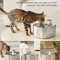 APETDOLA 4L Wireless Pet Water Fountain Automatic Cat Water Fountain With Smart Sensor Cordless D 6