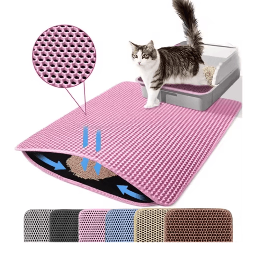 Litter Mat Cat Litter Mat With DoubleLayer Waterproof Design For Cleaner Floors 6