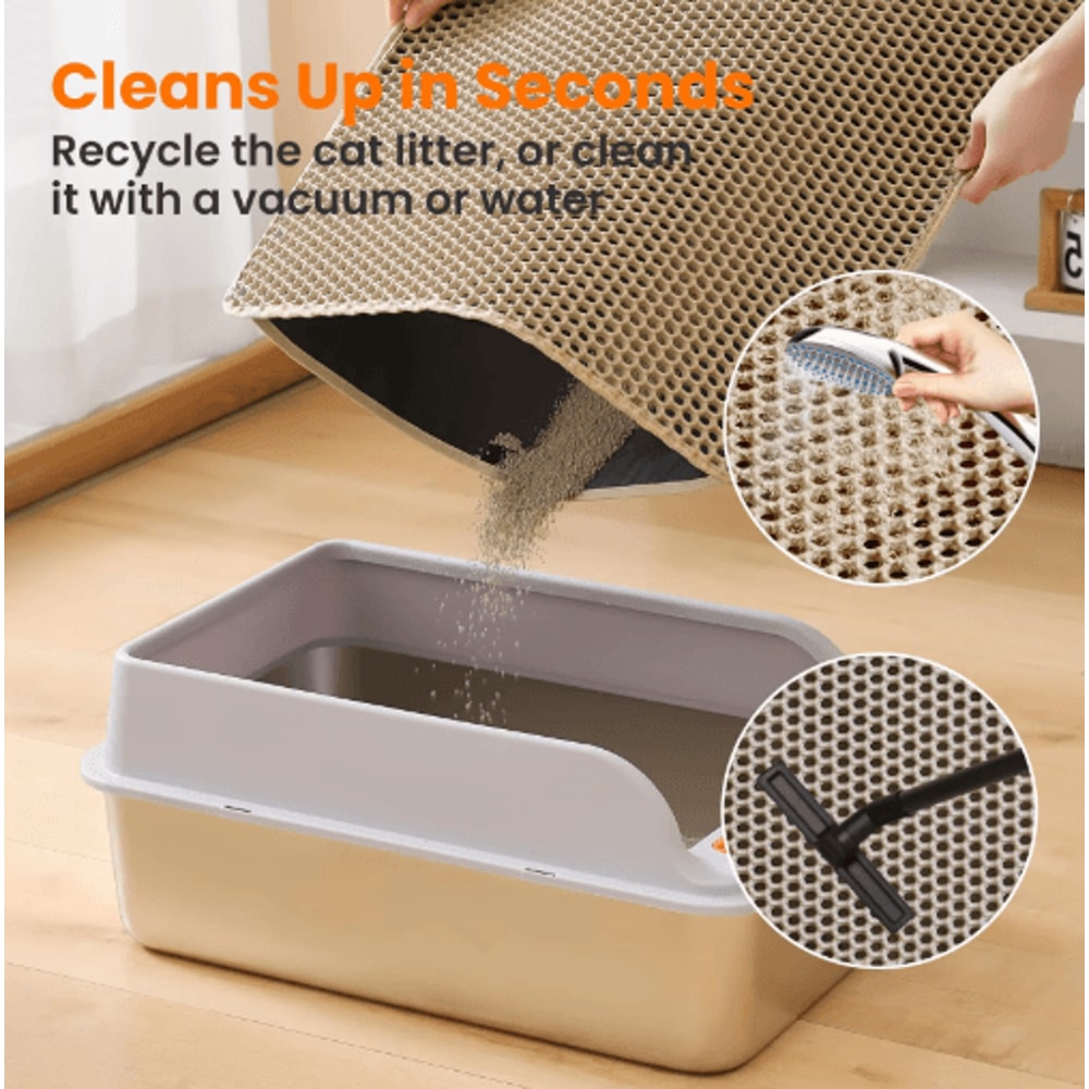 Litter Mat Cat Litter Mat With DoubleLayer Waterproof Design For Cleaner Floors 9