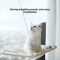 Window Mounted Cat Hammock Bed Cat Window Hammock With Strong Suction Cups For Lounging Climbing 10