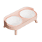 Elevated Double Pet Bowl Stand Double Pet Bowl With Neck Support AntiSpill Design For Cats Dogs 1