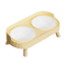 Elevated Double Pet Bowl Stand Double Pet Bowl With Neck Support AntiSpill Design For Cats Dogs 2