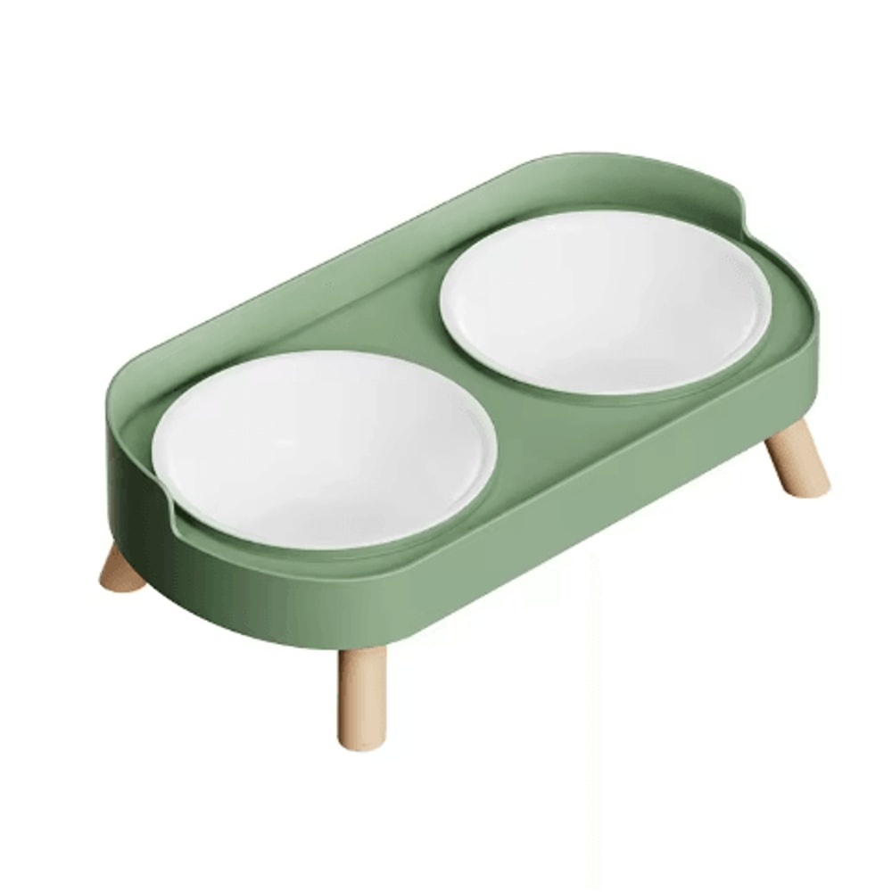 Elevated Double Pet Bowl Stand Double Pet Bowl With Neck Support AntiSpill Design For Cats Dogs 3