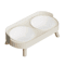 Elevated Double Pet Bowl Stand Double Pet Bowl With Neck Support AntiSpill Design For Cats Dogs 4