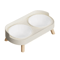 Elevated Double Pet Bowl Stand Double Pet Bowl With Neck Support AntiSpill Design For Cats Dogs 4