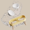 Elevated Double Pet Bowl Stand Double Pet Bowl With Neck Support AntiSpill Design For Cats Dogs 5