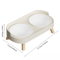 Elevated Double Pet Bowl Stand Double Pet Bowl With Neck Support AntiSpill Design For Cats Dogs 7