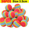 Rainbow EVA Pet Toy Balls Set Cat Toy Balls For Interactive Play Training Exercise 2