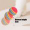 Rainbow EVA Pet Toy Balls Set Cat Toy Balls For Interactive Play Training Exercise 6