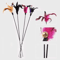 5Piece Turkey Feather Cat Teaser Wand Set Interactive Cat Toy With Wire Chaser Bell Attachments 5