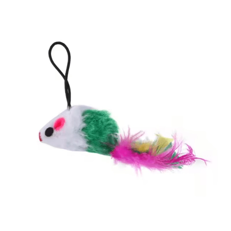 DoubleHead Suction Cup Cat Teaser Toy Interactive Cat Toy With Mouse Feather Bell Attachments 10