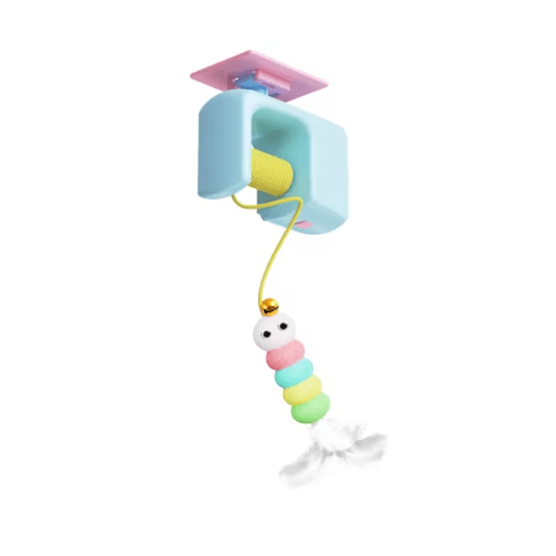 Smart Hanging Electric Cat Toy Interactive Cat Toy With AutoSwing Feather Teaser For SelfPlay Fun 2