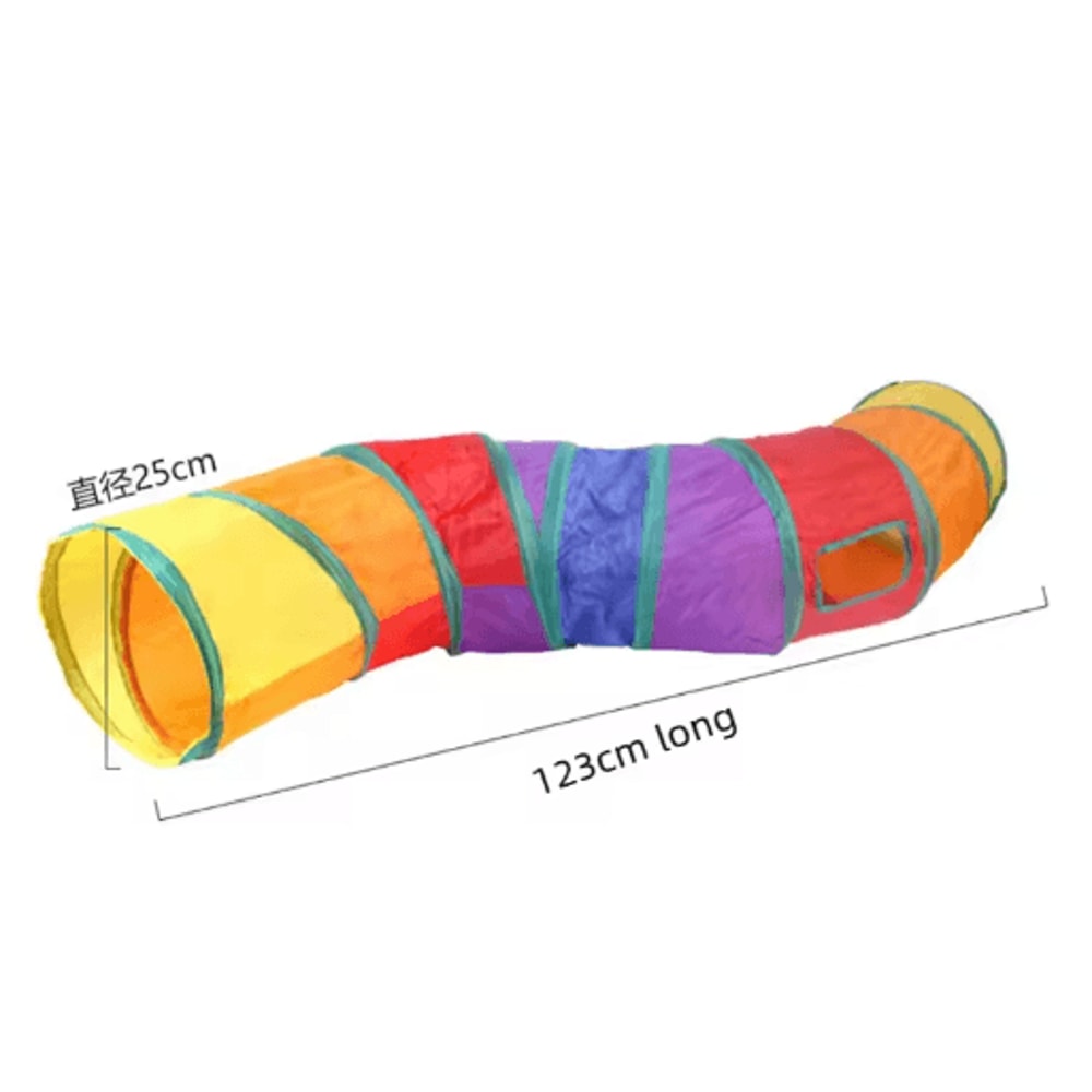 Collapsible Cat Play Tunnel Cat Tunnel Toy For HideandSeek Exercise Interactive Play 1