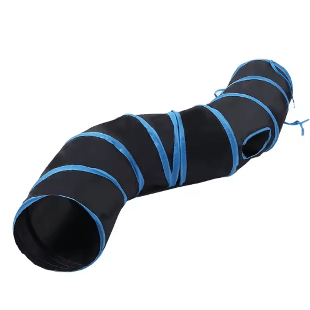 Collapsible Cat Play Tunnel Cat Tunnel Toy For HideandSeek Exercise Interactive Play 2