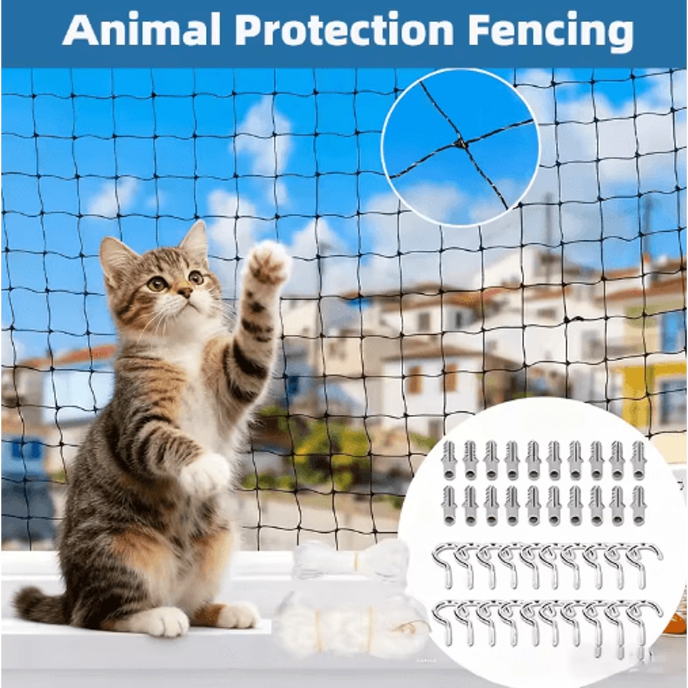 Pet Safety Balcony Net Cat Safety Net For Balconies Windows Stairs Doorways 8