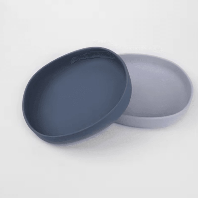 2Pack WhiskerFriendly Silicone Cat Plates Cat Feeding Bowls For Comfortable MessFree Mealtimes 3