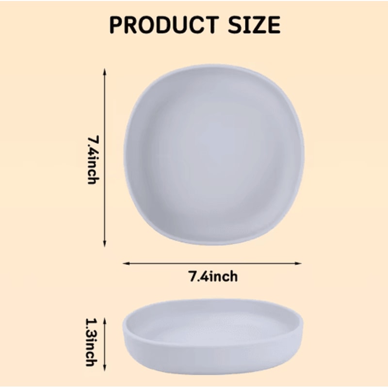2Pack WhiskerFriendly Silicone Cat Plates Cat Feeding Bowls For Comfortable MessFree Mealtimes 7