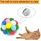 Colorful Cat Pom Pom Ball Set Cat Toy Balls With Bells Sparkly Tinsel For Interactive Play 8