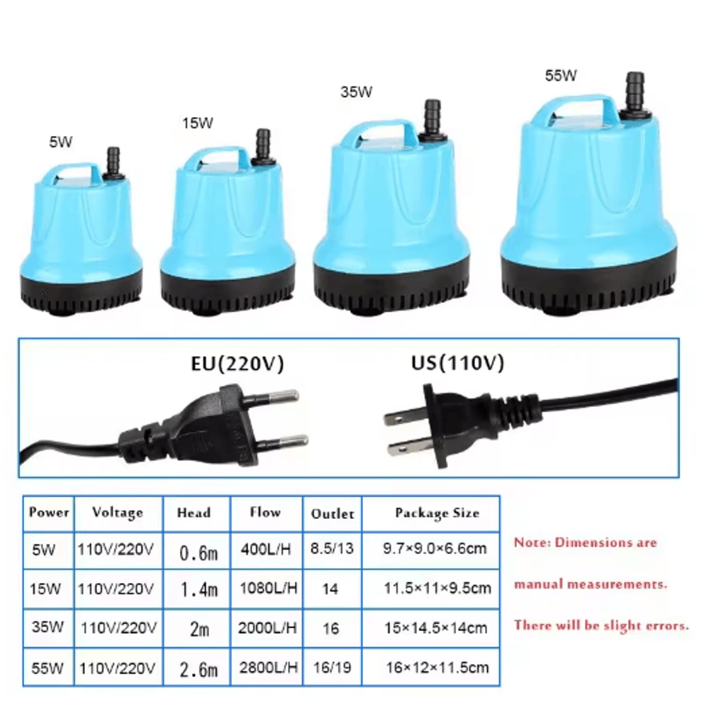 Mini Submersible Water Pump With Filter Aquarium Water Pump For Fish Tanks Ponds Water Circulatio 2