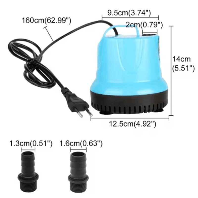 Mini Submersible Water Pump With Filter Aquarium Water Pump For Fish Tanks Ponds Water Circulatio 5