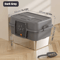 XL Stainless Steel Enclosed Cat Litter Box Large Cat Litter Box With Odor Control EasyClean Desig 2