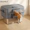 XL Stainless Steel Enclosed Cat Litter Box Large Cat Litter Box With Odor Control EasyClean Desig 0