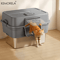 XL Stainless Steel Enclosed Cat Litter Box Large Cat Litter Box With Odor Control EasyClean Desig 0