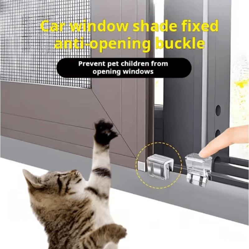 Cat Window Safety Lock Cat Window Guard For AntiFall Protection Controlled Window Opening 0