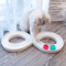 Interactive Track Ball Cat Toy Cat Track Ball Toy With Spinner Disk For SelfPlay Entertainment 7