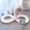 Interactive Track Ball Cat Toy Cat Track Ball Toy With Spinner Disk For SelfPlay Entertainment 7