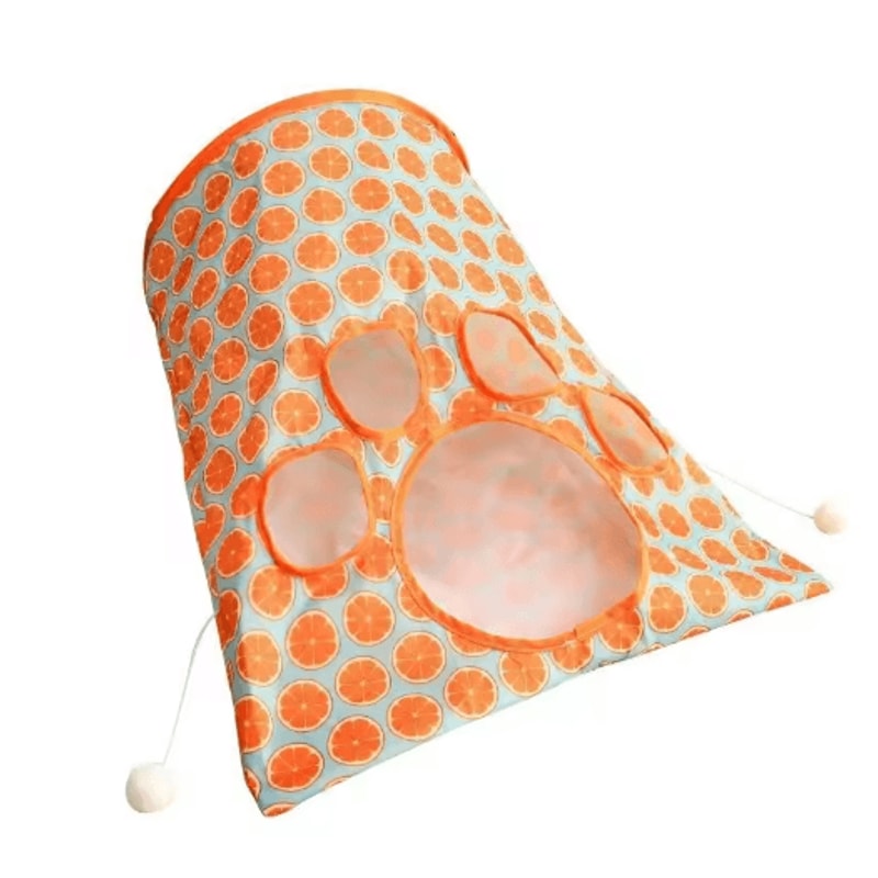 Foldable Crinkle Cat Tunnel Toy Cat Tunnel Toy With Noisy Paper Interactive Rolling Play 1