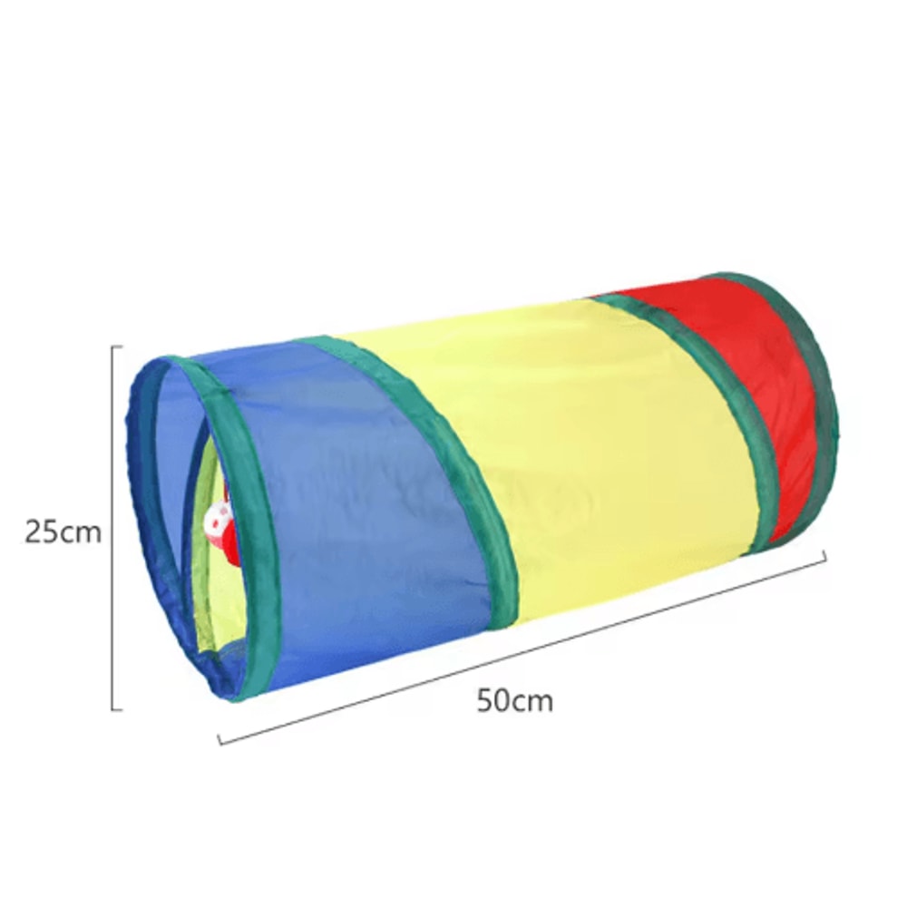Foldable Crinkle Cat Tunnel Toy Cat Tunnel Toy With Noisy Paper Interactive Rolling Play 3