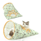 Foldable Crinkle Cat Tunnel Toy Cat Tunnel Toy With Noisy Paper Interactive Rolling Play 4