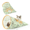 Foldable Crinkle Cat Tunnel Toy Cat Tunnel Toy With Noisy Paper Interactive Rolling Play 4