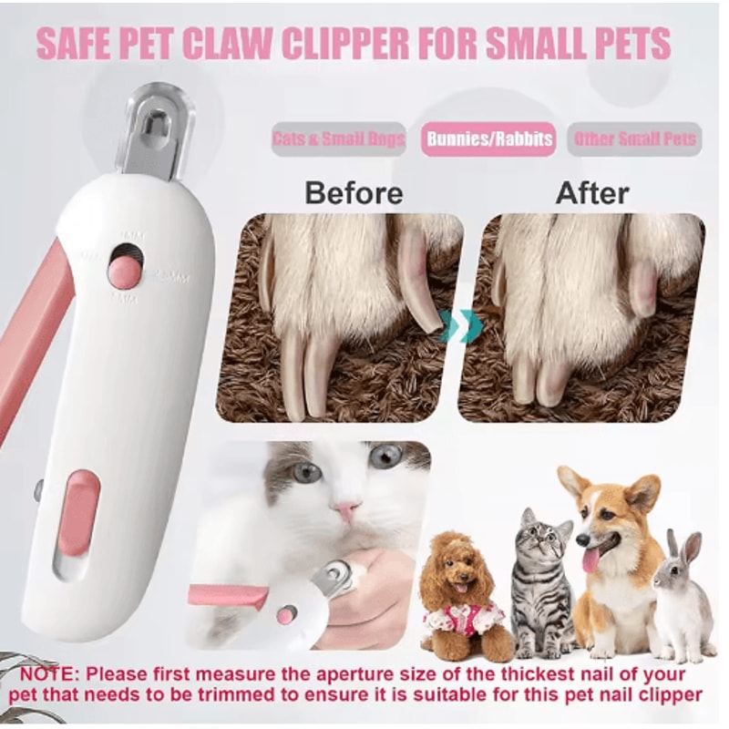 Professional Pet Nail Clipper Set Pet Nail Clipper With Adjustable Safety Guard Nail File 4