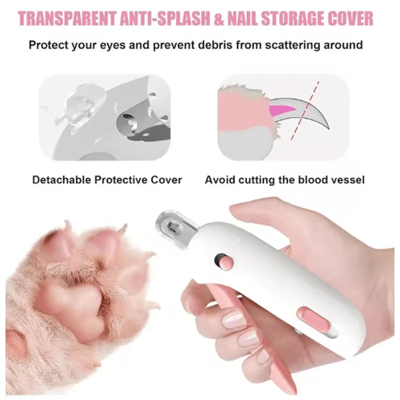 Professional Pet Nail Clipper Set Pet Nail Clipper With Adjustable Safety Guard Nail File 5