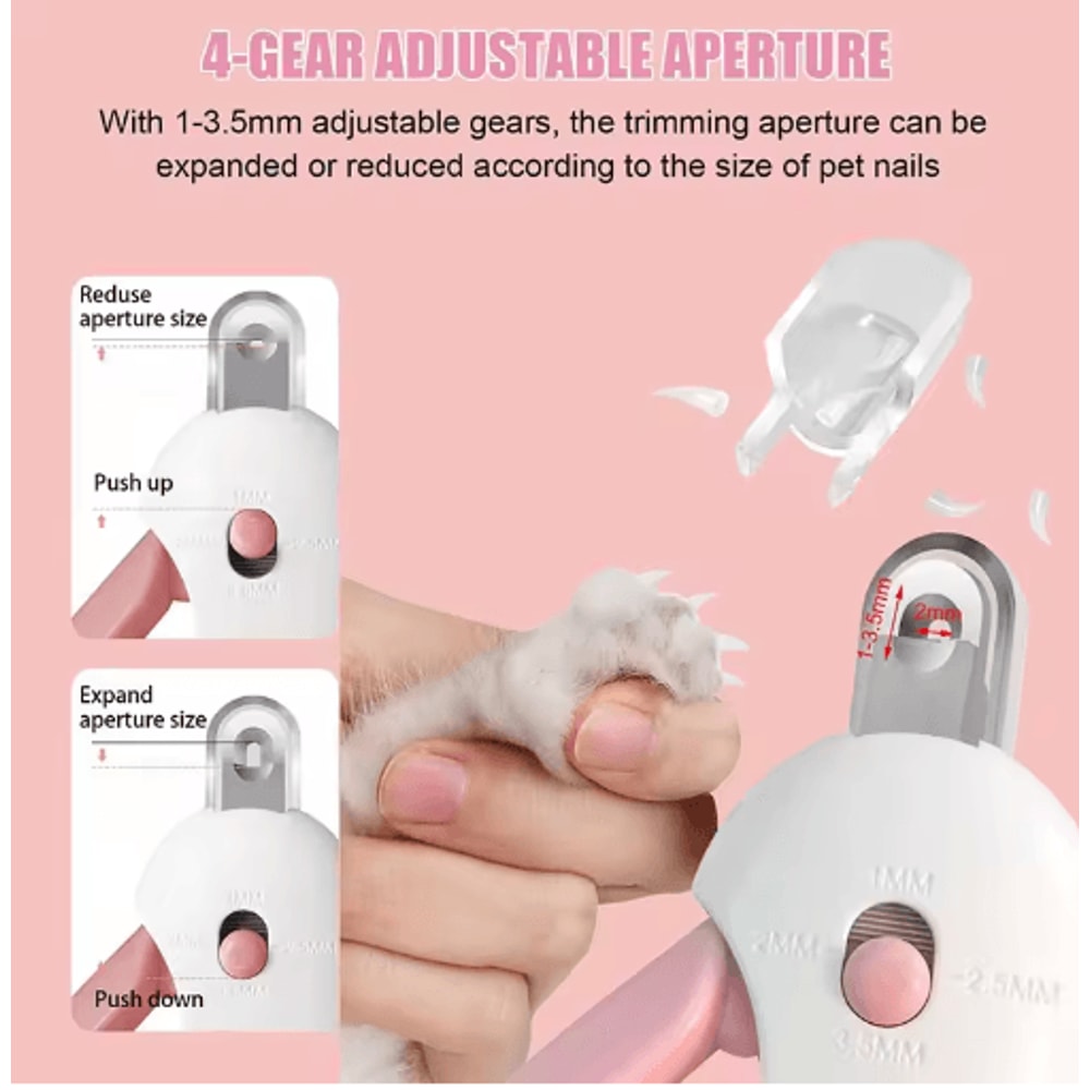 Professional Pet Nail Clipper Set Pet Nail Clipper With Adjustable Safety Guard Nail File 7
