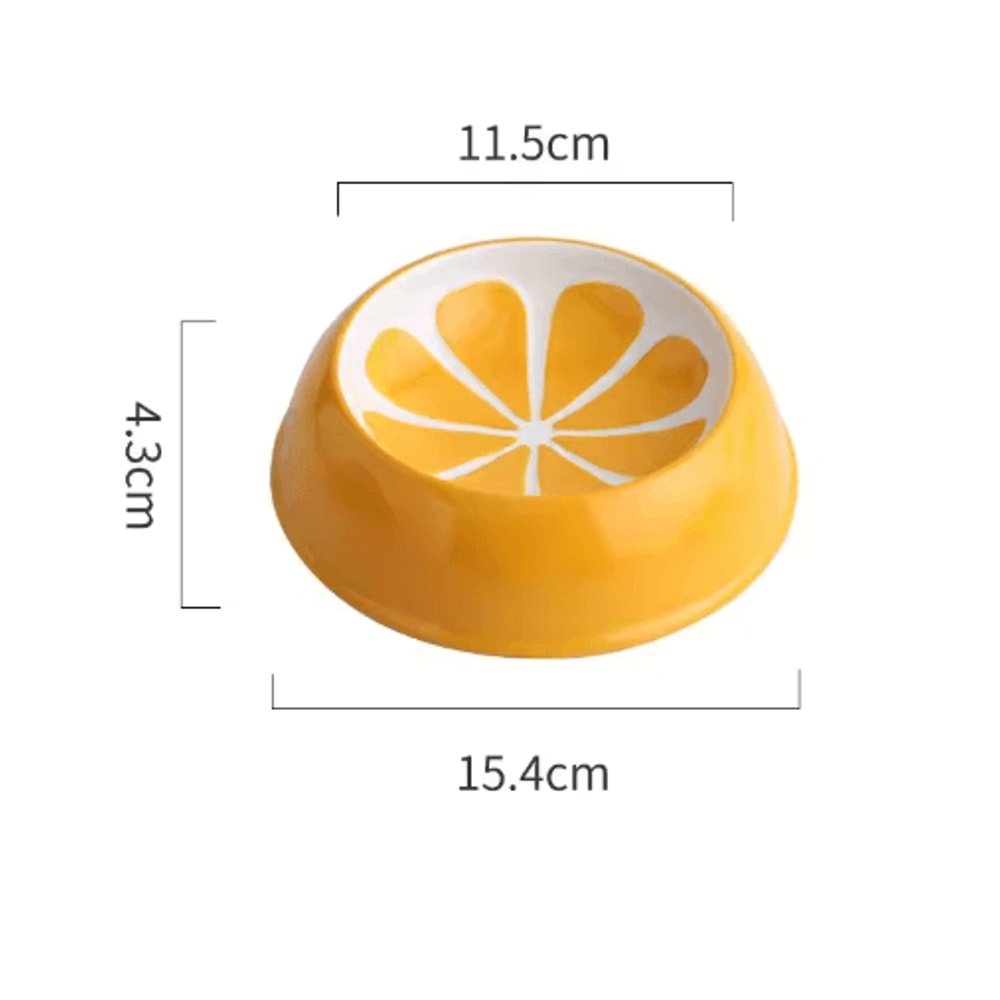 Cute Fruit Ceramic Pet Bowl Ceramic Cat Bowl In Watermelon Strawberry Designs For Cats And Small D 2