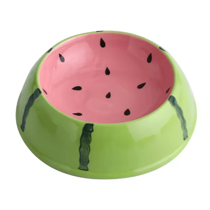 Cute Fruit Ceramic Pet Bowl Ceramic Cat Bowl In Watermelon Strawberry Designs For Cats And Small D 5