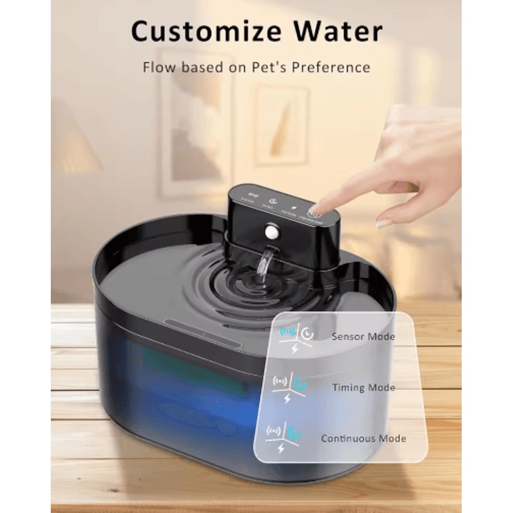 Wireless Cat Water Fountain Filter Set Cat Water Fountain Filters Sponges For 22L Automatic Pet Di 7