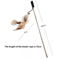 Feather BChase Interactive Cat Wand Toy With Colorful Feather Teaser 1