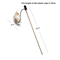 Feather BChase Interactive Cat Wand Toy With Colorful Feather Teaser 2