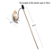 Feather BChase Interactive Cat Wand Toy With Colorful Feather Teaser 2