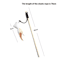 Feather BChase Interactive Cat Wand Toy With Colorful Feather Teaser 4