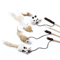 Feather BChase Interactive Cat Wand Toy With Colorful Feather Teaser 6