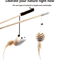 Feather BChase Interactive Cat Wand Toy With Colorful Feather Teaser 8