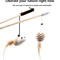 Feather BChase Interactive Cat Wand Toy With Colorful Feather Teaser 8